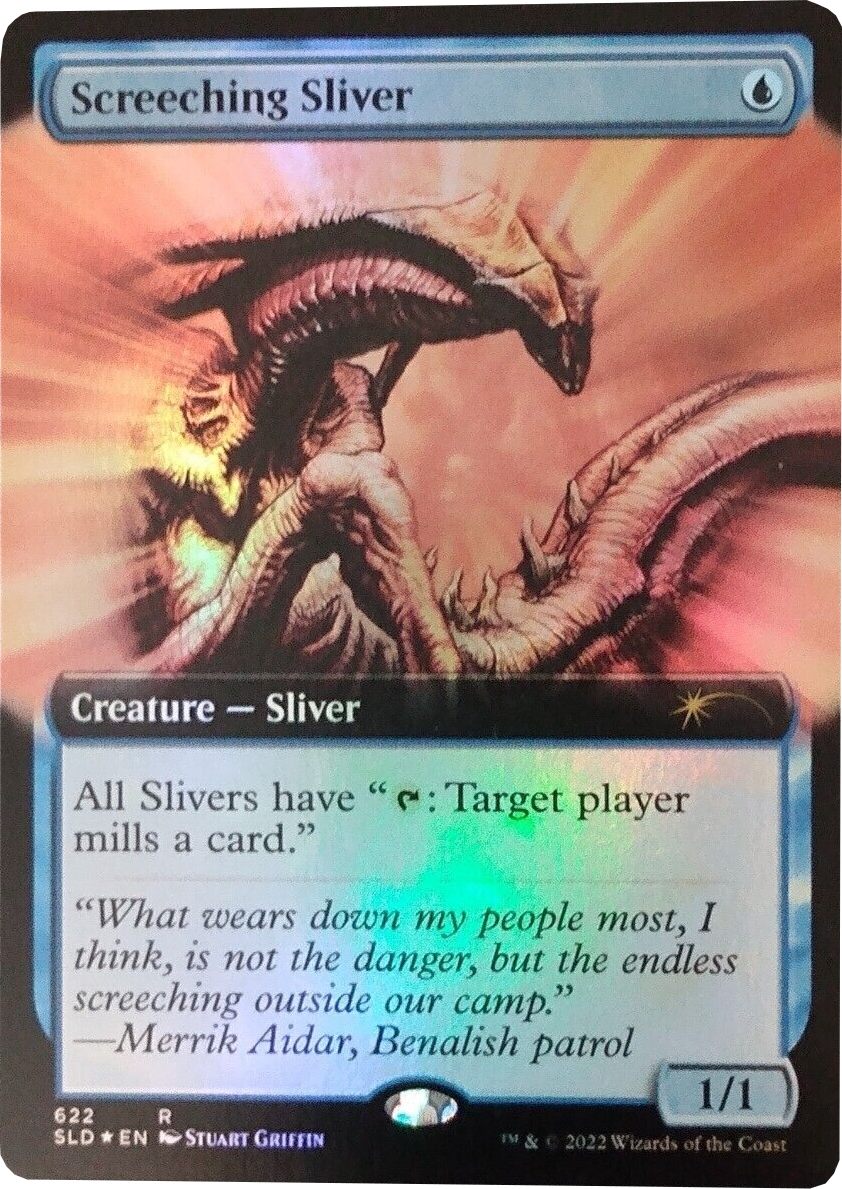 Screeching Sliver (Extended Art) [Secret Lair Drop Promos] | Magic Magpie