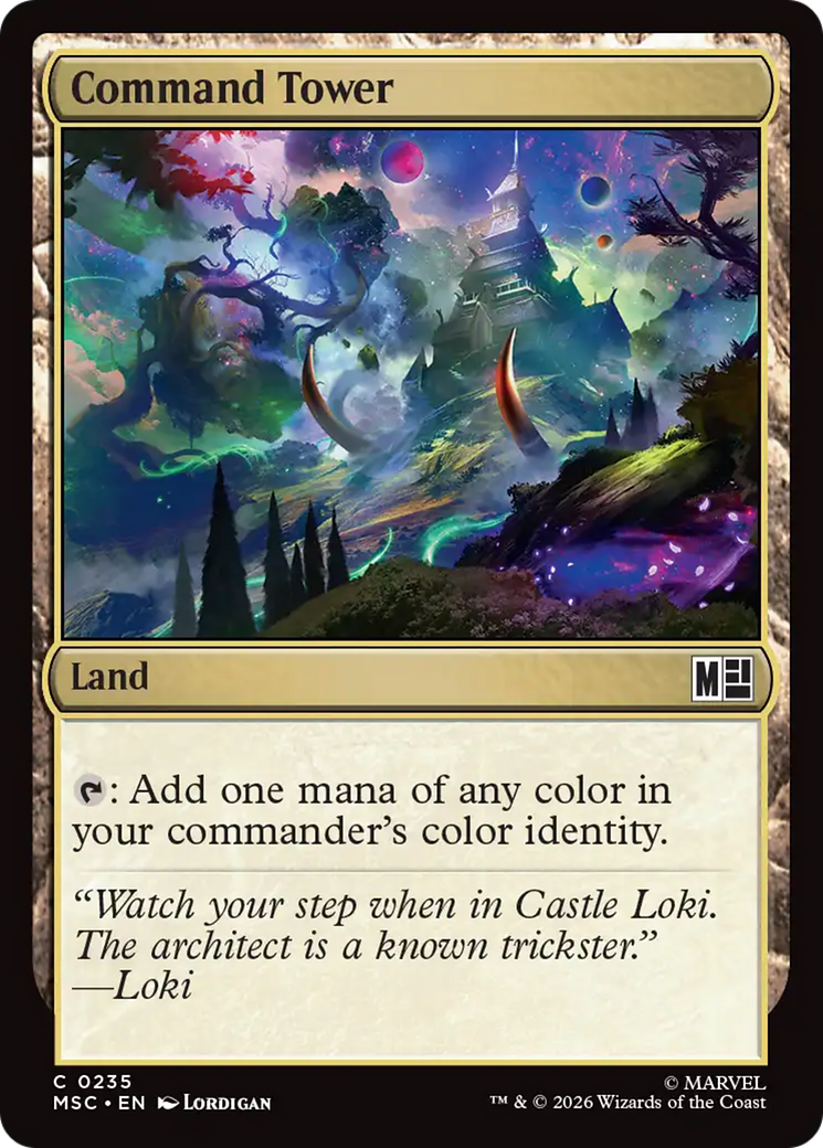Command Tower (0235) (Surge Foil) [Marvel Super Heroes Commander] | Magic Magpie
