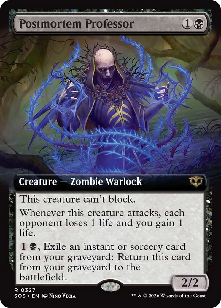 Postmortem Professor (Extended Art) [Secrets of Strixhaven] | Magic Magpie