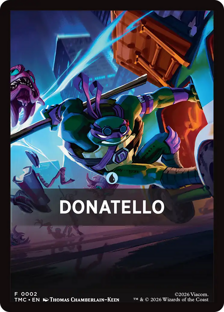 Donatello Theme Card [Teenage Mutant Ninja Turtles Commander Tokens] | Magic Magpie