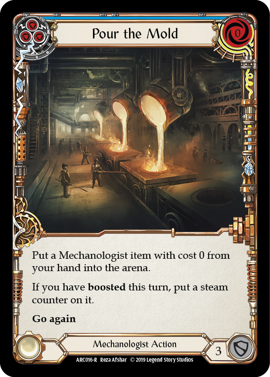 Pour the Mold (Blue) [ARC016-R] (Arcane Rising)  1st Edition Rainbow Foil | Magic Magpie