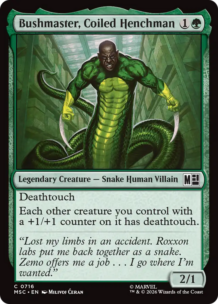 Bushmaster, Coiled Henchman [Marvel Super Heroes Commander] | Magic Magpie