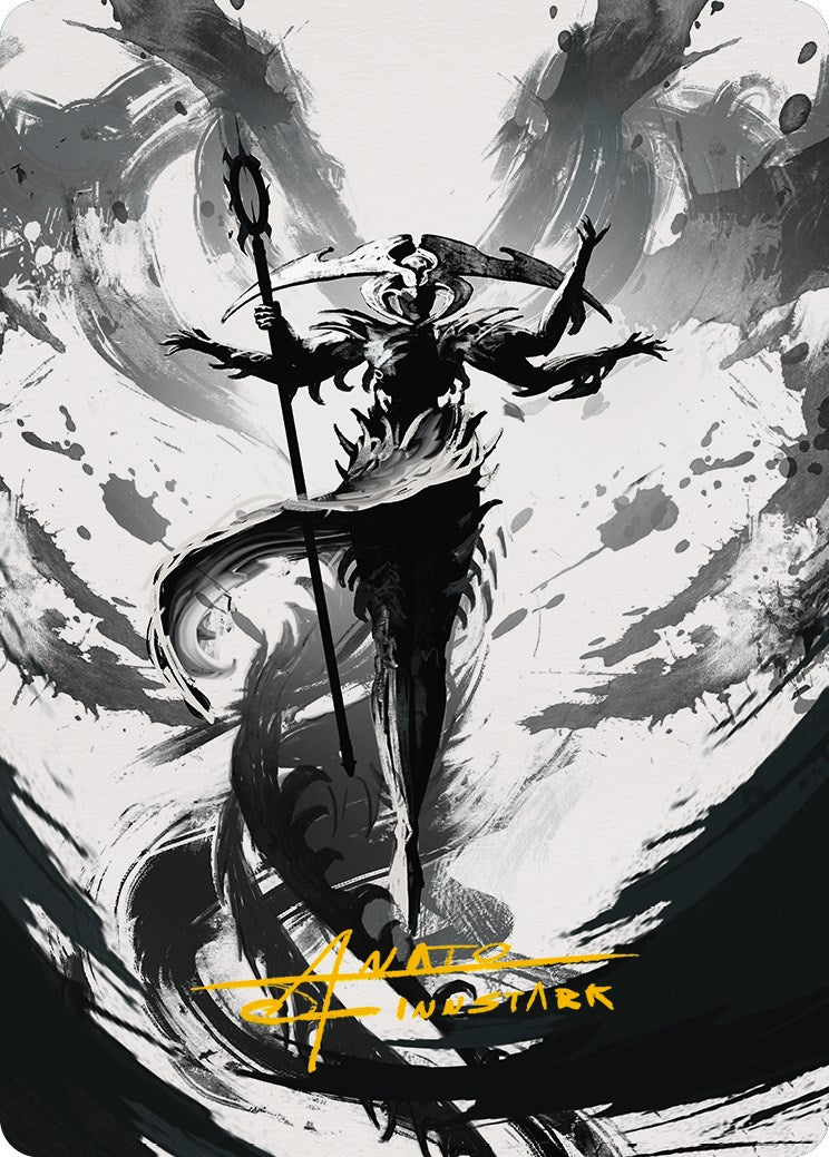 Atraxa, Grand Unifier 2 Art Card (Gold-Stamped Signature) [Phyrexia: All Will Be One Art Series] | Magic Magpie