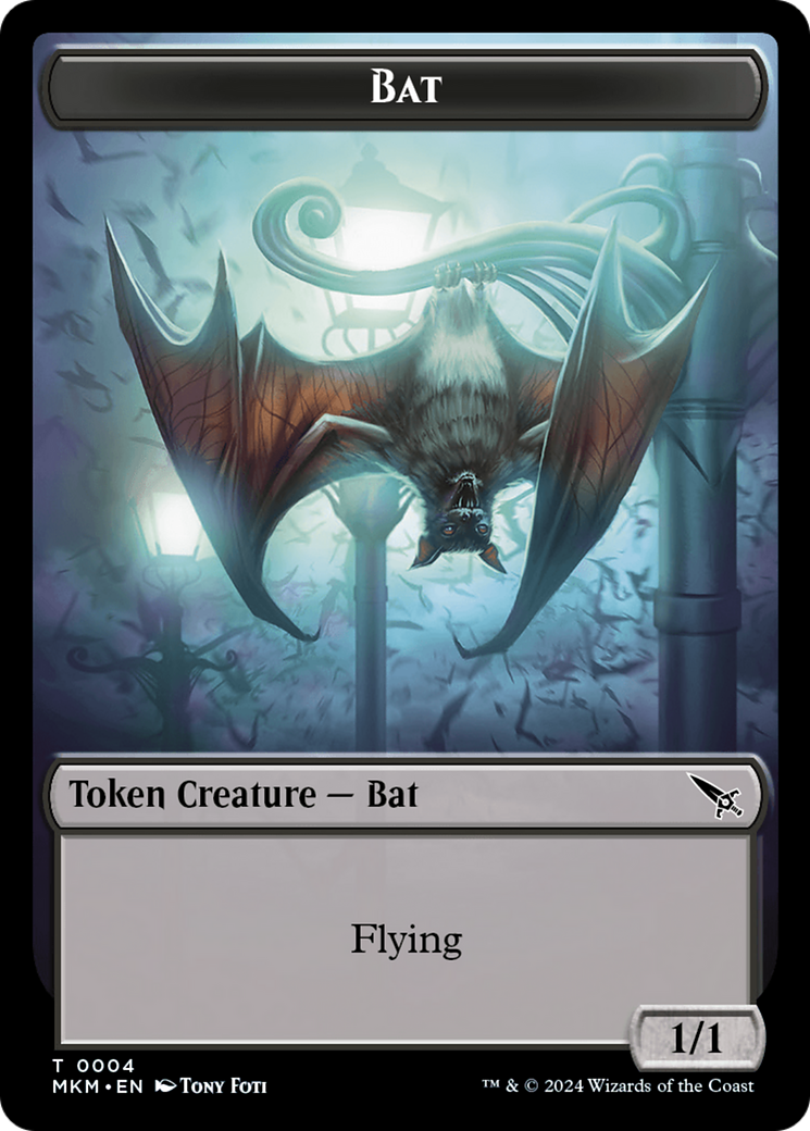 Thopter (0020) // Bat Double-Sided Token [Murders at Karlov Manor Tokens] | Magic Magpie