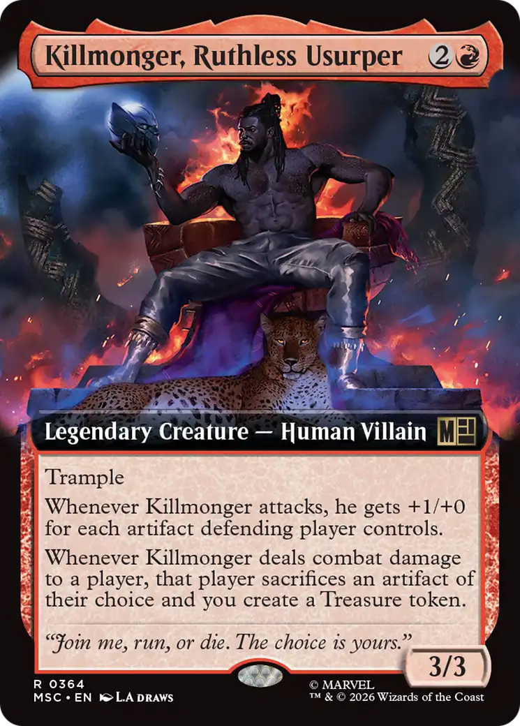 Killmonger, Ruthless Usurper (Extended Art) [Marvel Super Heroes Commander] | Magic Magpie