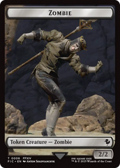 Moogle // Zombie Double-Sided Token [FINAL FANTASY Commander Tokens] | Magic Magpie