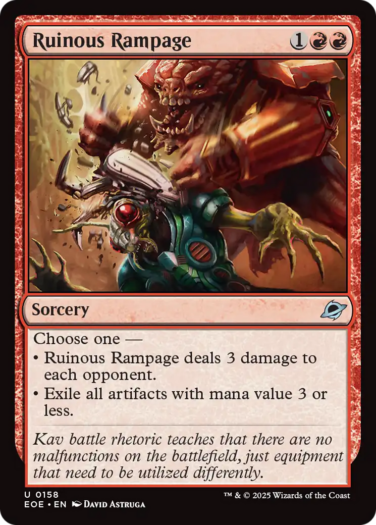 Ruinous Rampage [Edge of Eternities] | Magic Magpie