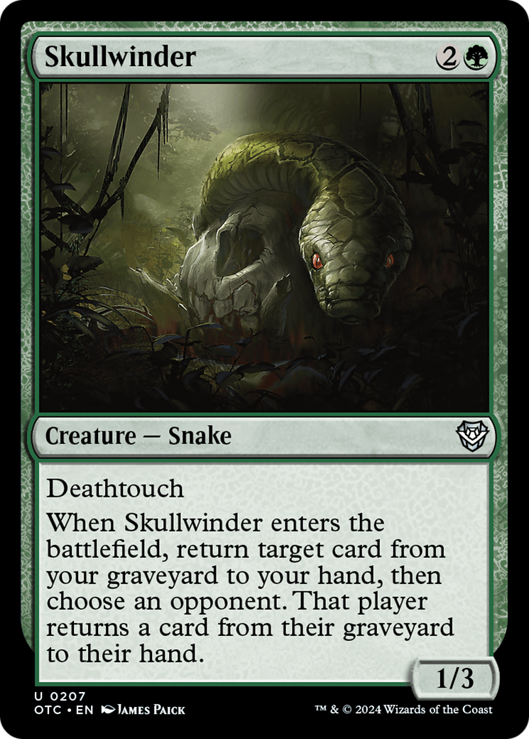 Skullwinder [Outlaws of Thunder Junction Commander] | Magic Magpie