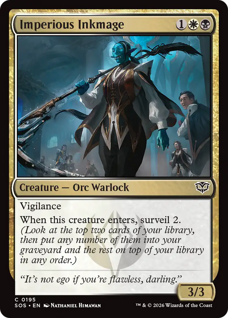 Imperious Inkmage [Secrets of Strixhaven] | Magic Magpie