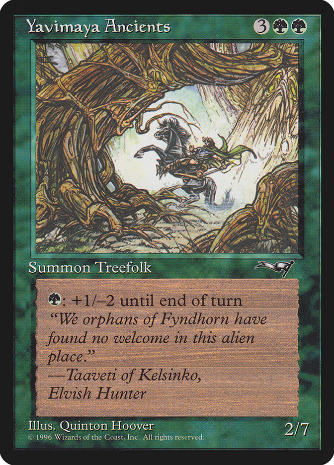 Yavimaya Ancients (Horse Art) [Alliances] | Magic Magpie