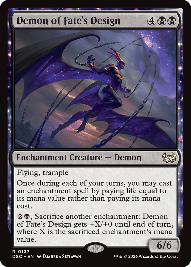 Demon of Fate's Design [Duskmourn: House of Horror Commander] | Magic Magpie