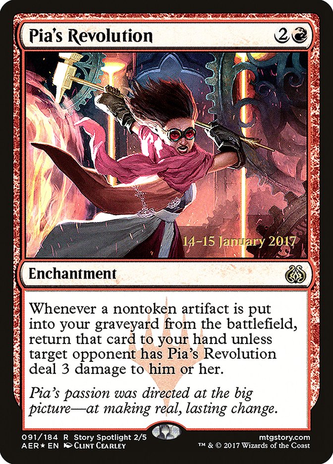 Pia's Revolution [Aether Revolt Prerelease Promos] | Magic Magpie