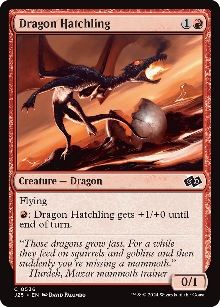 Dragon Hatchling [Foundations Jumpstart] | Magic Magpie