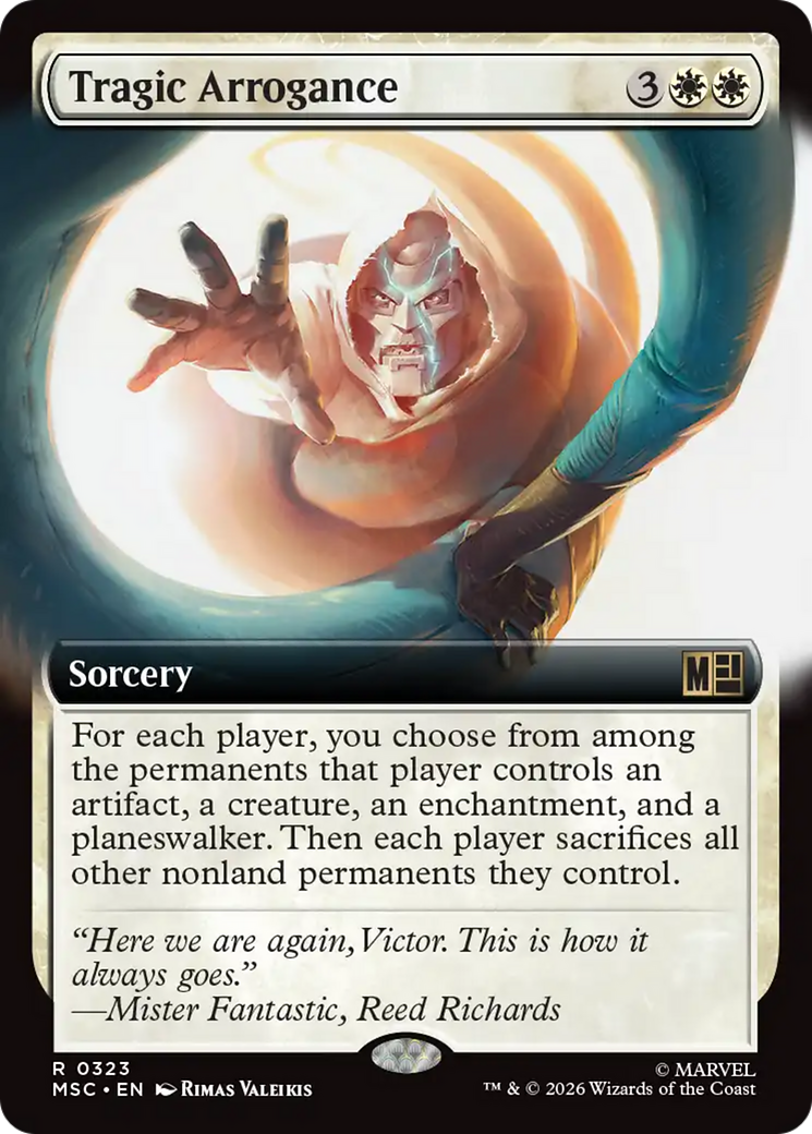 Tragic Arrogance (Extended Art) [Marvel Super Heroes Commander] | Magic Magpie