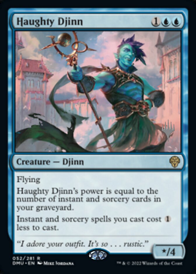 Haughty Djinn (Promo Pack) [Dominaria United Promos] | Magic Magpie