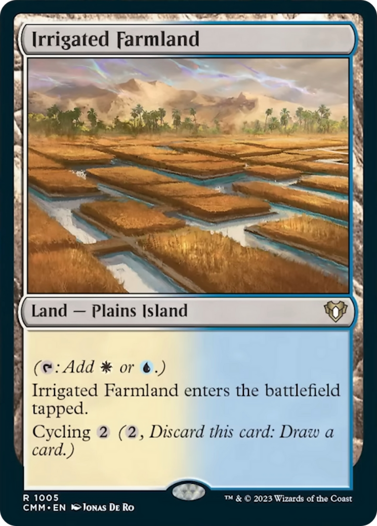 Irrigated Farmland [Commander Masters] | Magic Magpie