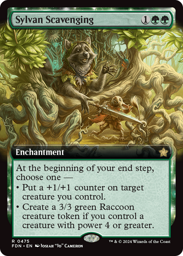 Sylvan Scavenging (Extended Art) [Foundations] | Magic Magpie