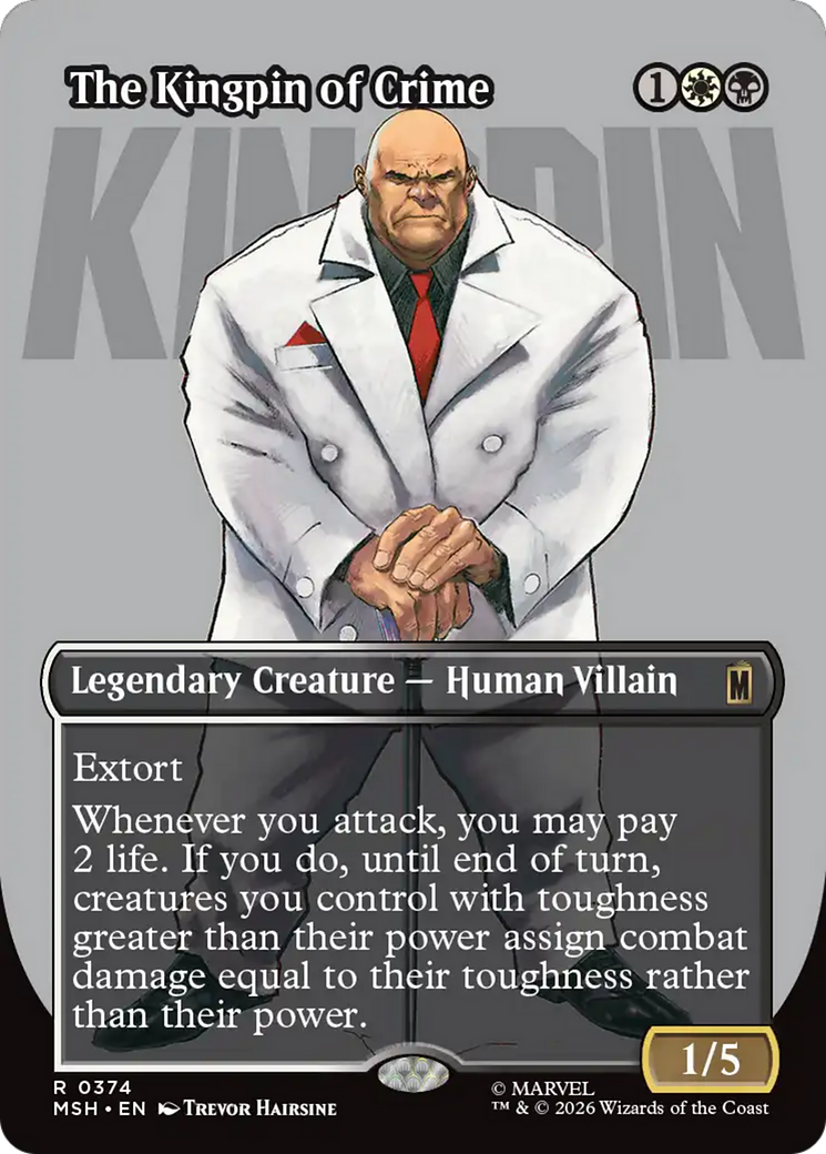 The Kingpin of Crime (Borderless) (0374) [Marvel Super Heroes] | Magic Magpie