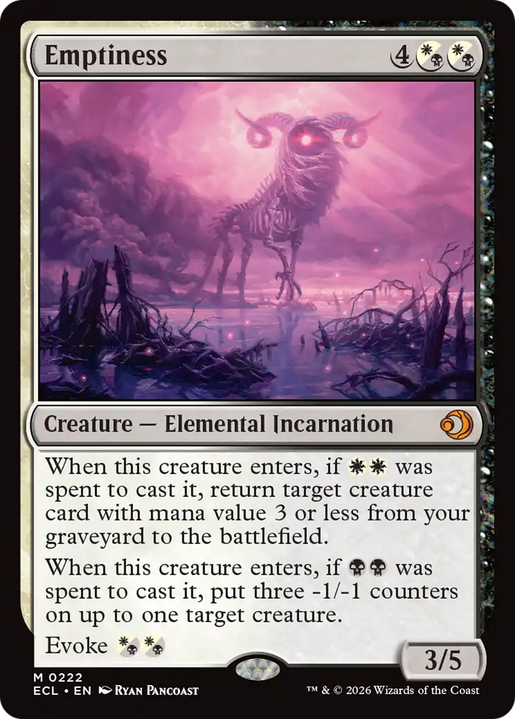 Emptiness [Lorwyn Eclipsed] | Magic Magpie