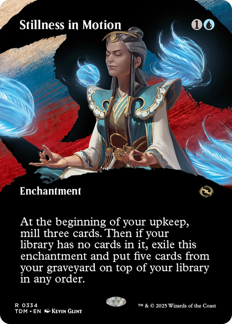 Stillness in Motion (Borderless) [Tarkir: Dragonstorm] | Magic Magpie