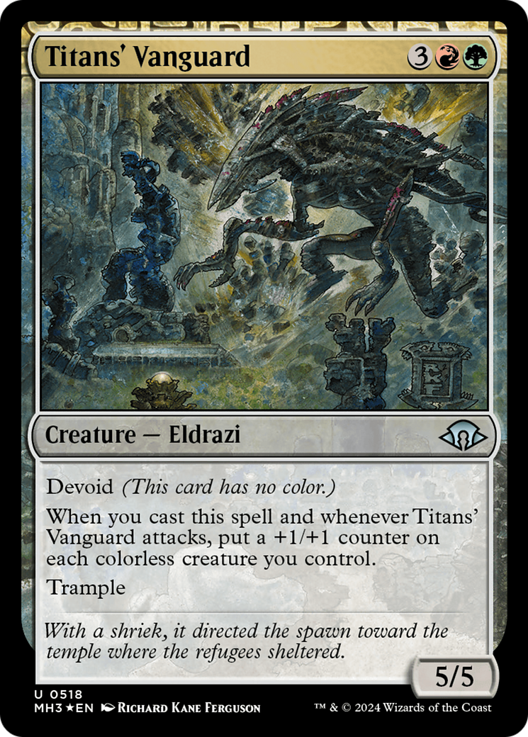 Titans' Vanguard (Ripple Foil) [Modern Horizons 3] | Magic Magpie