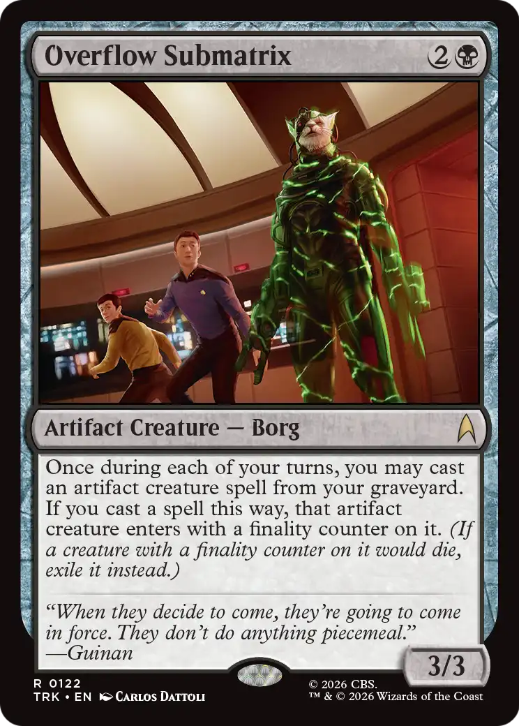 Overflow Submatrix [Star Trek] | Magic Magpie