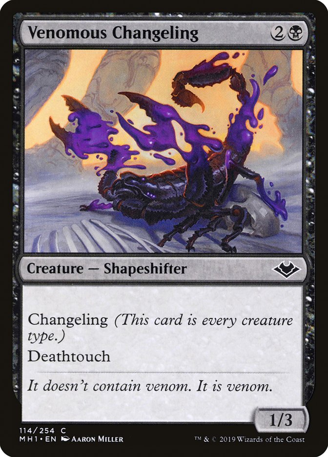 Venomous Changeling [Modern Horizons] | Magic Magpie