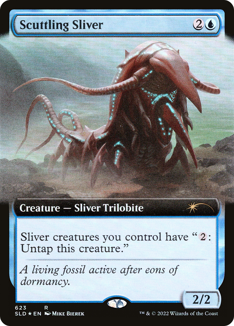 Scuttling Sliver (Extended Art) [Secret Lair Drop Promos] | Magic Magpie