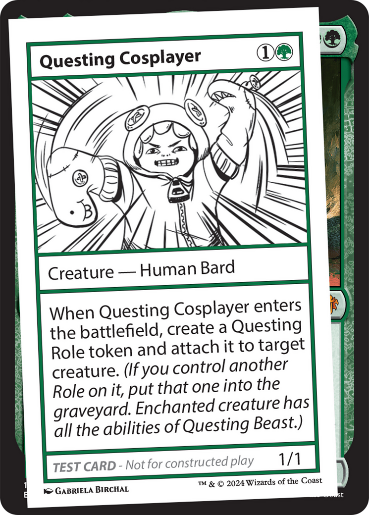 Questing Cosplayer [Mystery Booster 2 Playtest Cards] | Magic Magpie