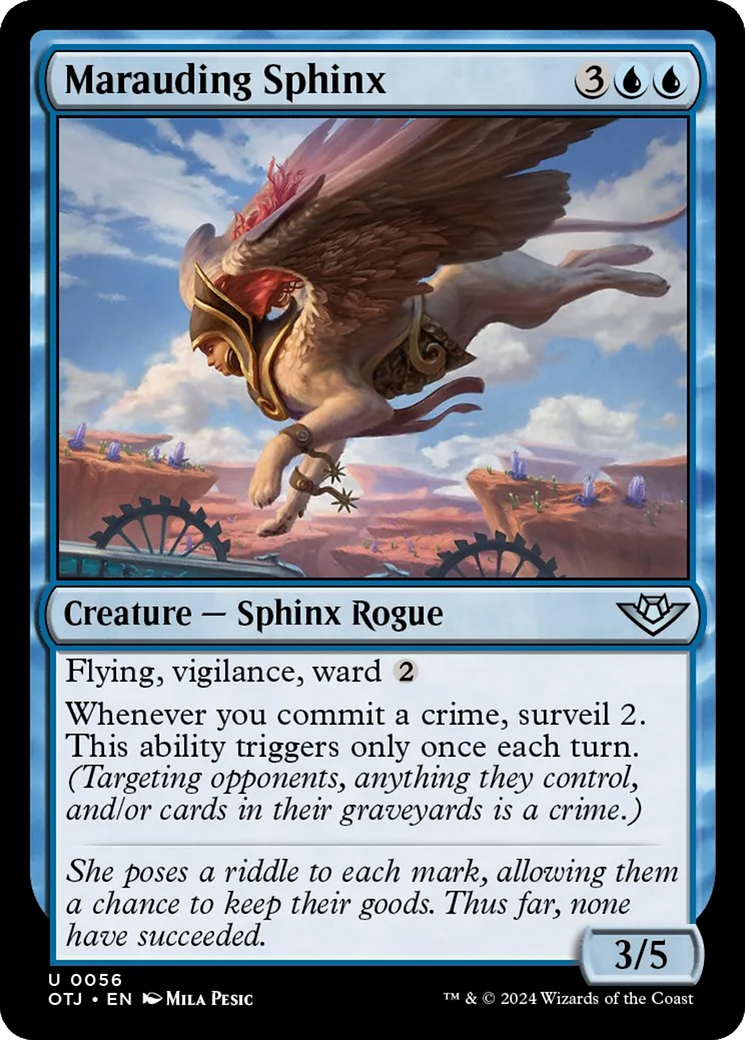 Marauding Sphinx [Outlaws of Thunder Junction] | Magic Magpie