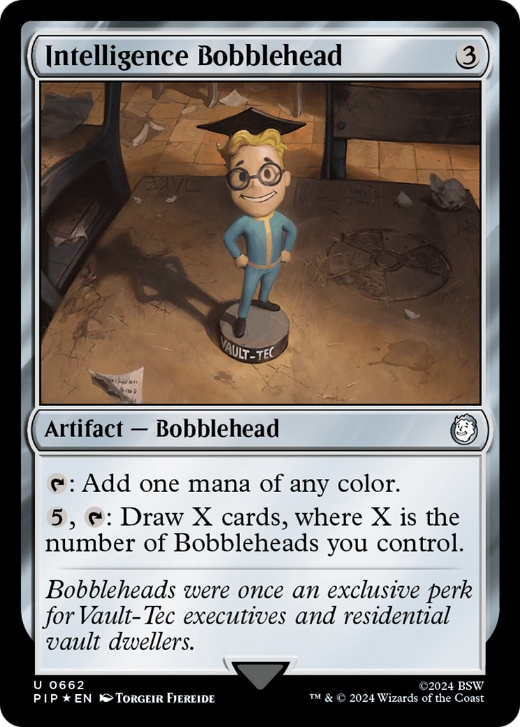 Intelligence Bobblehead (Surge Foil) [Fallout] | Magic Magpie