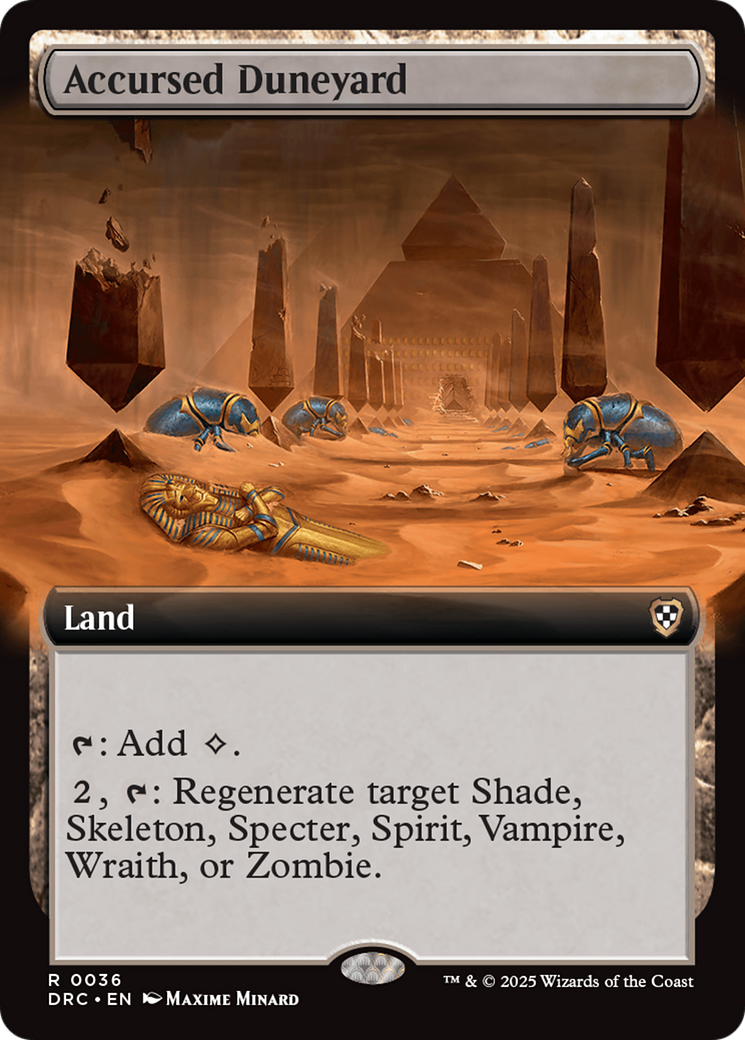 Accursed Duneyard (Extended Art) [Aetherdrift Commander] | Magic Magpie