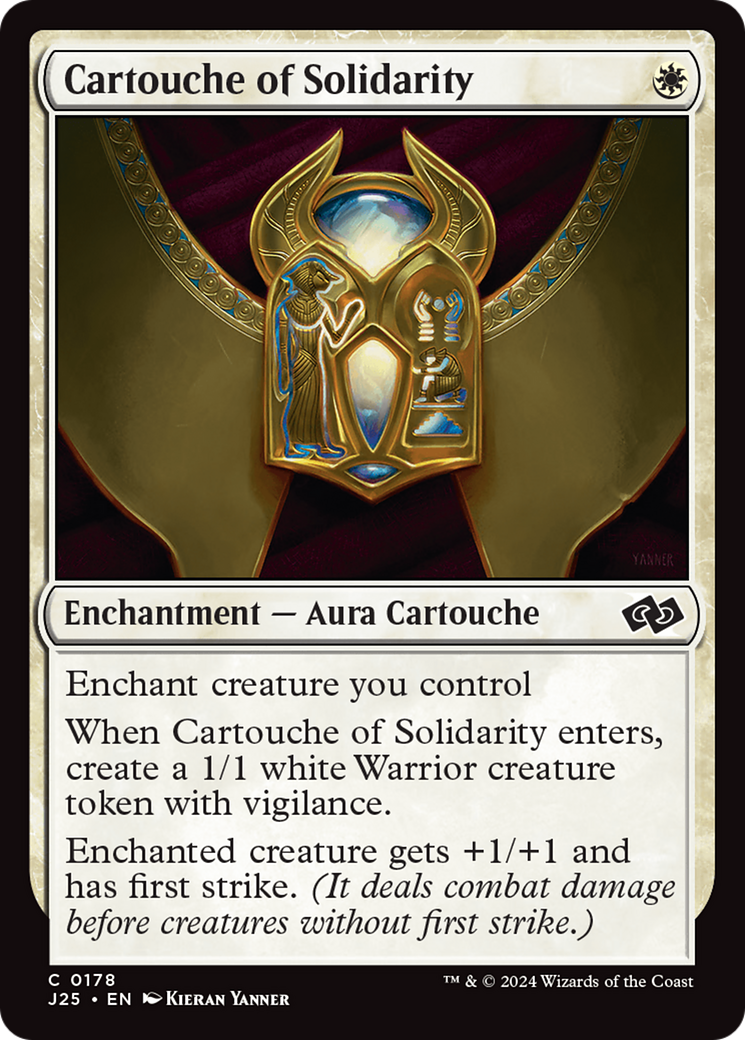 Cartouche of Solidarity [Foundations Jumpstart] | Magic Magpie