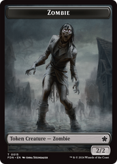 Faerie // Zombie Double-Sided Token [Foundations Tokens] | Magic Magpie