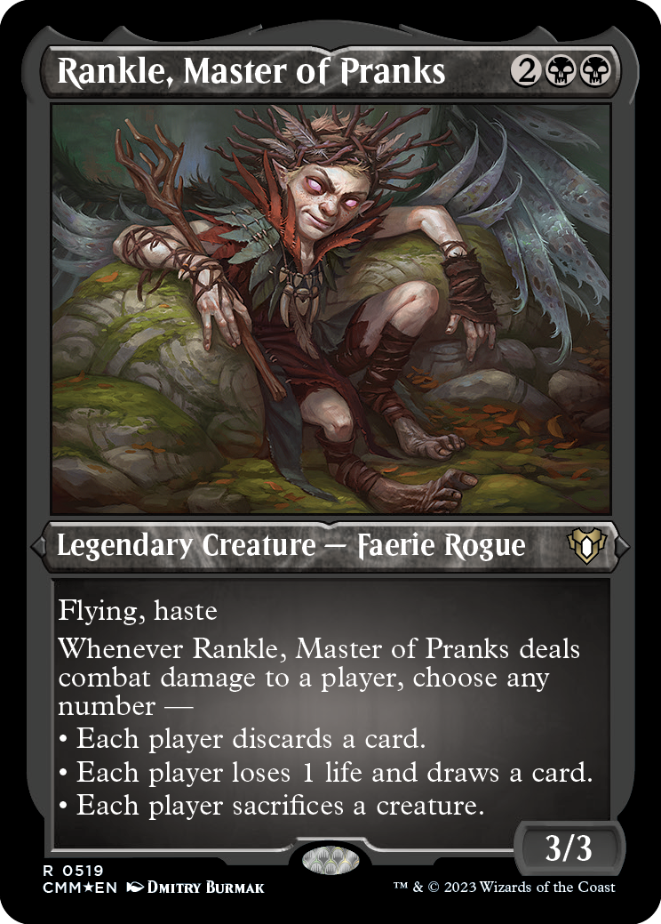 Rankle, Master of Pranks (Foil Etched) [Commander Masters] | Magic Magpie