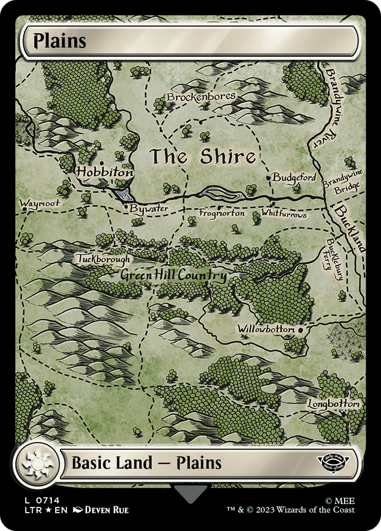 Plains (0714) (Surge Foil) [The Lord of the Rings: Tales of Middle-Earth] | Magic Magpie