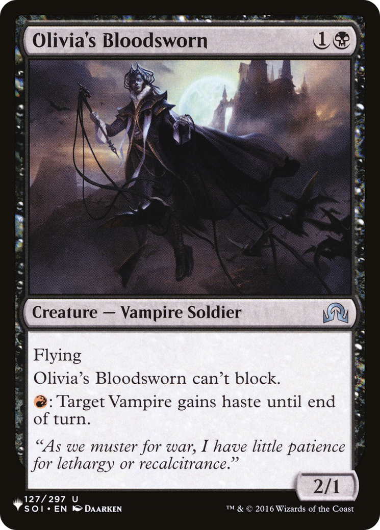 Olivia's Bloodsworn [The List Reprints] | Magic Magpie