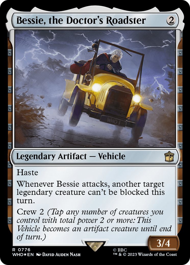 Bessie, the Doctor's Roadster (Surge Foil) [Doctor Who] | Magic Magpie