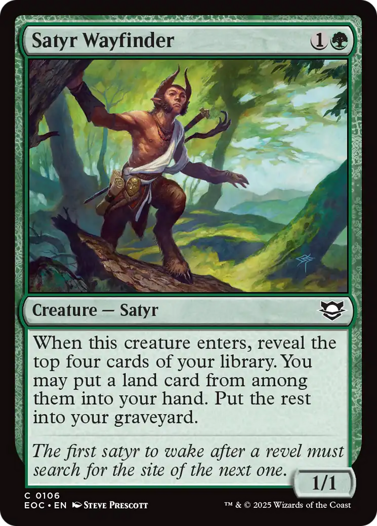 Satyr Wayfinder [Edge of Eternities Commander] | Magic Magpie