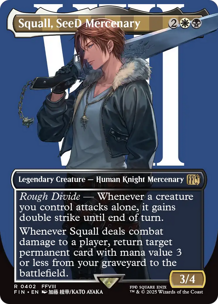 Squall, SeeD Mercenary (Borderless) [FINAL FANTASY] | Magic Magpie
