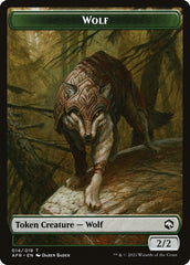 Wolf // Zariel, Archduke of Avernus Emblem Double-Sided Token [Dungeons & Dragons: Adventures in the Forgotten Realms Tokens] | Magic Magpie