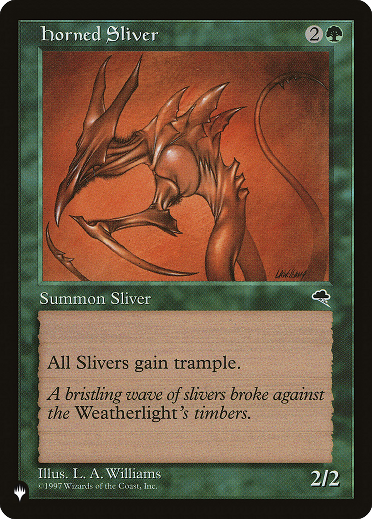 Horned Sliver [The List Reprints] | Magic Magpie