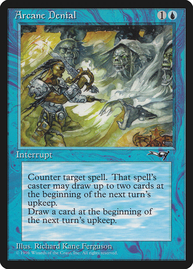Arcane Denial (Holding Sword) [Alliances] | Magic Magpie