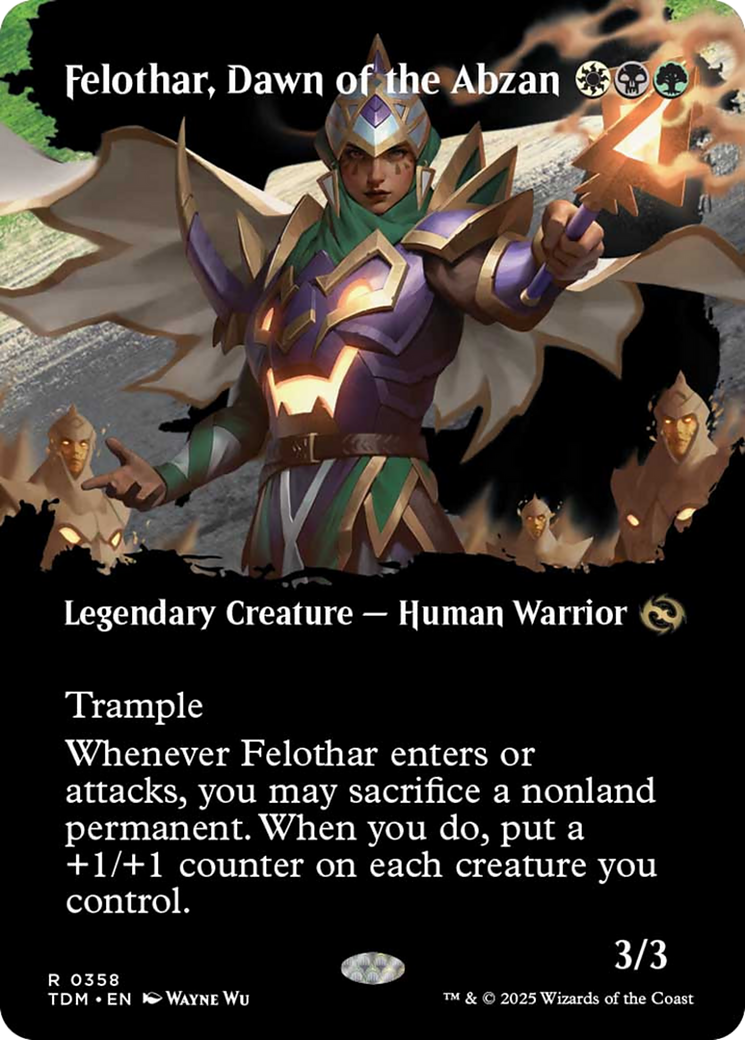 Felothar, Dawn of the Abzan (Borderless) [Tarkir: Dragonstorm] | Magic Magpie