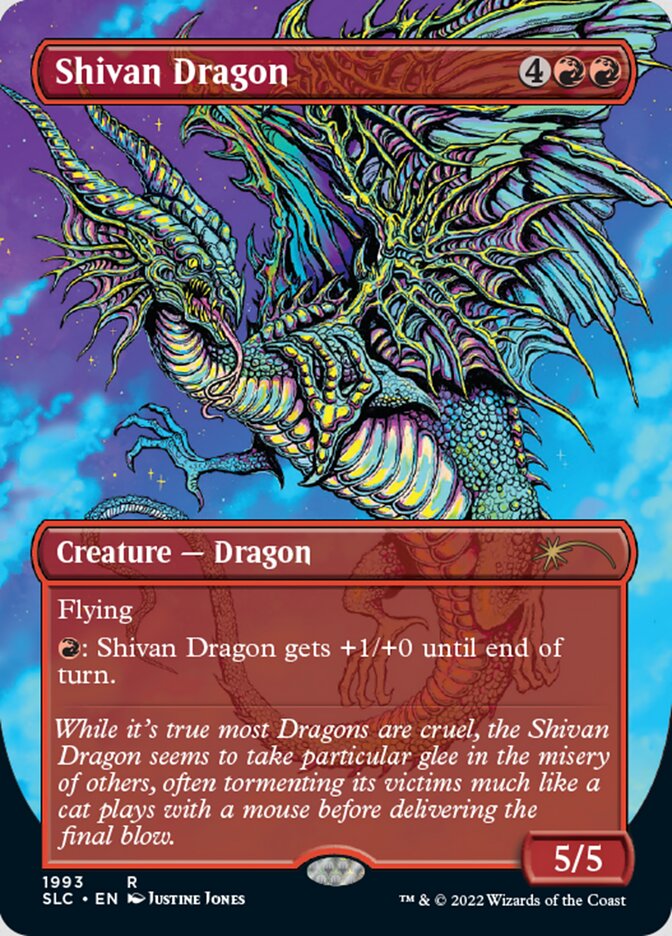 Shivan Dragon (Borderless) [Secret Lair Countdown Kit] | Magic Magpie