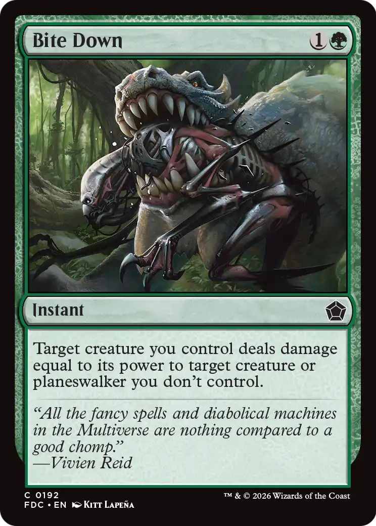 Bite Down [Foundations Commander] | Magic Magpie