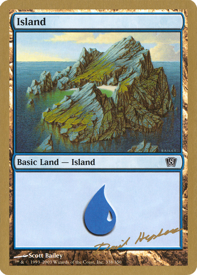 Island (dh338) (Dave Humpherys) [World Championship Decks 2003] | Magic Magpie