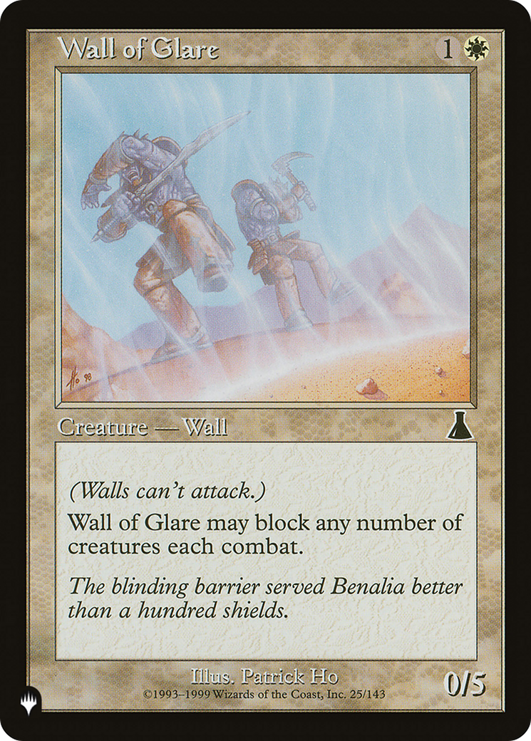 Wall of Glare [The List Reprints] | Magic Magpie