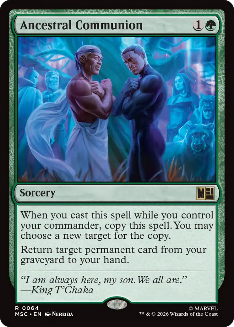Ancestral Communion (Surge Foil) [Marvel Super Heroes Commander] | Magic Magpie