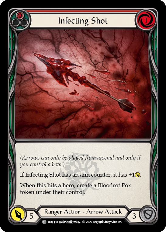 Infecting Shot (Red) [OUT118] (Outsiders)  Rainbow Foil | Magic Magpie
